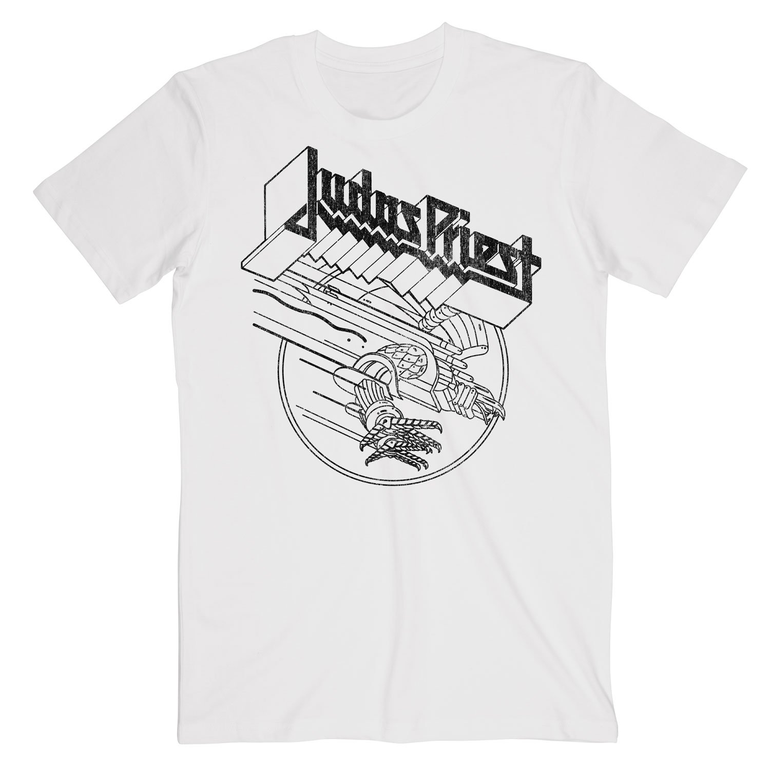 Judas Priest - Screaming Eagle White T-Shirt
