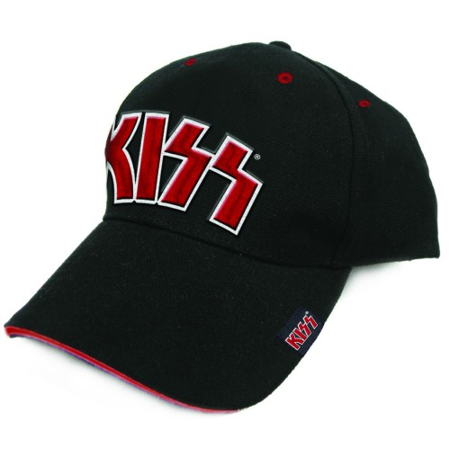 Kiss - Red On White Logo (Baseball Cap)