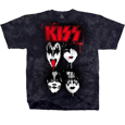 Kiss Faces (Tie-Dye T-Shirt) (USA Import T-Shirt)