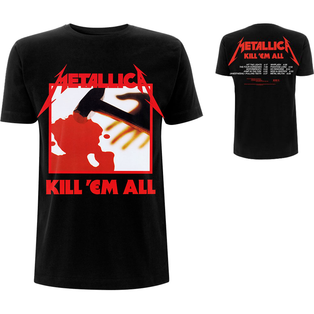 Metallica Kill Em All Sweatband Wristband Black Wrist Band Official Metal Merch