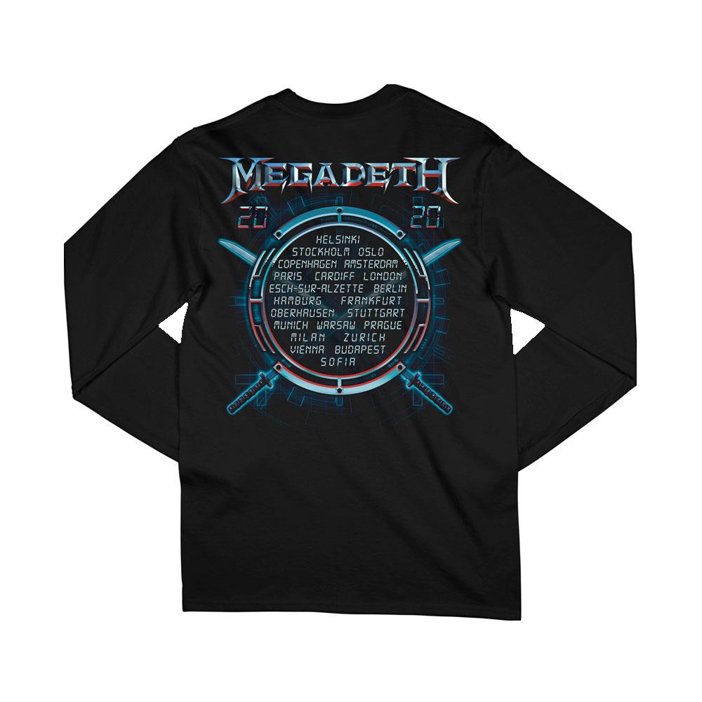 Megadeth GMS - Dystopia Europe 2020 Date Back Long Sleeved Tee