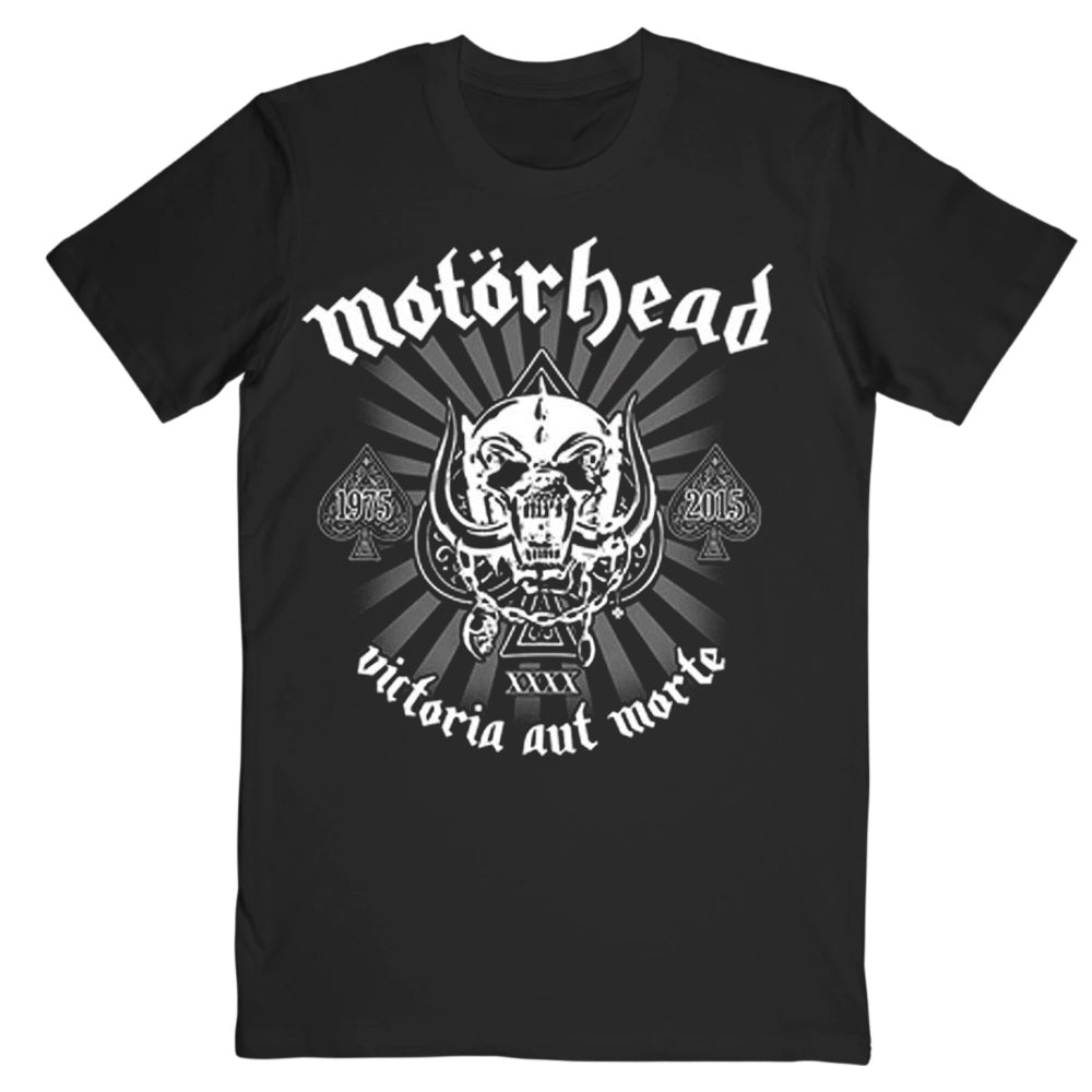 Charcoal T-Shirt Motorhead Distressed Logo 
