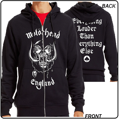 Motorhead - England (Zip Hooded Top)