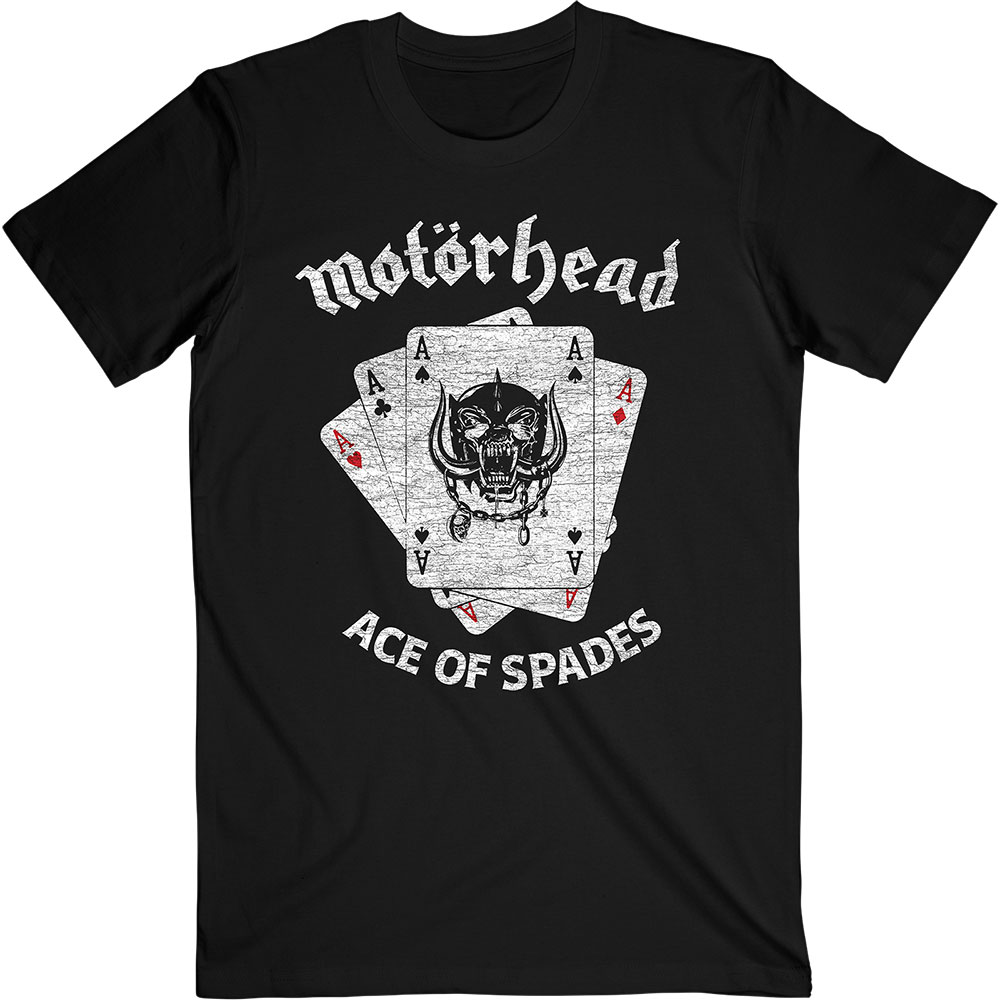 Official Motorhead Ace Of Spades T-Shirt Bomber Punk Pig Lemmy Metal Bad Magic 