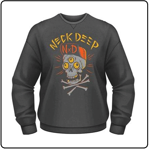 Neck Deep - Skulls (Crew Neck Sweater)