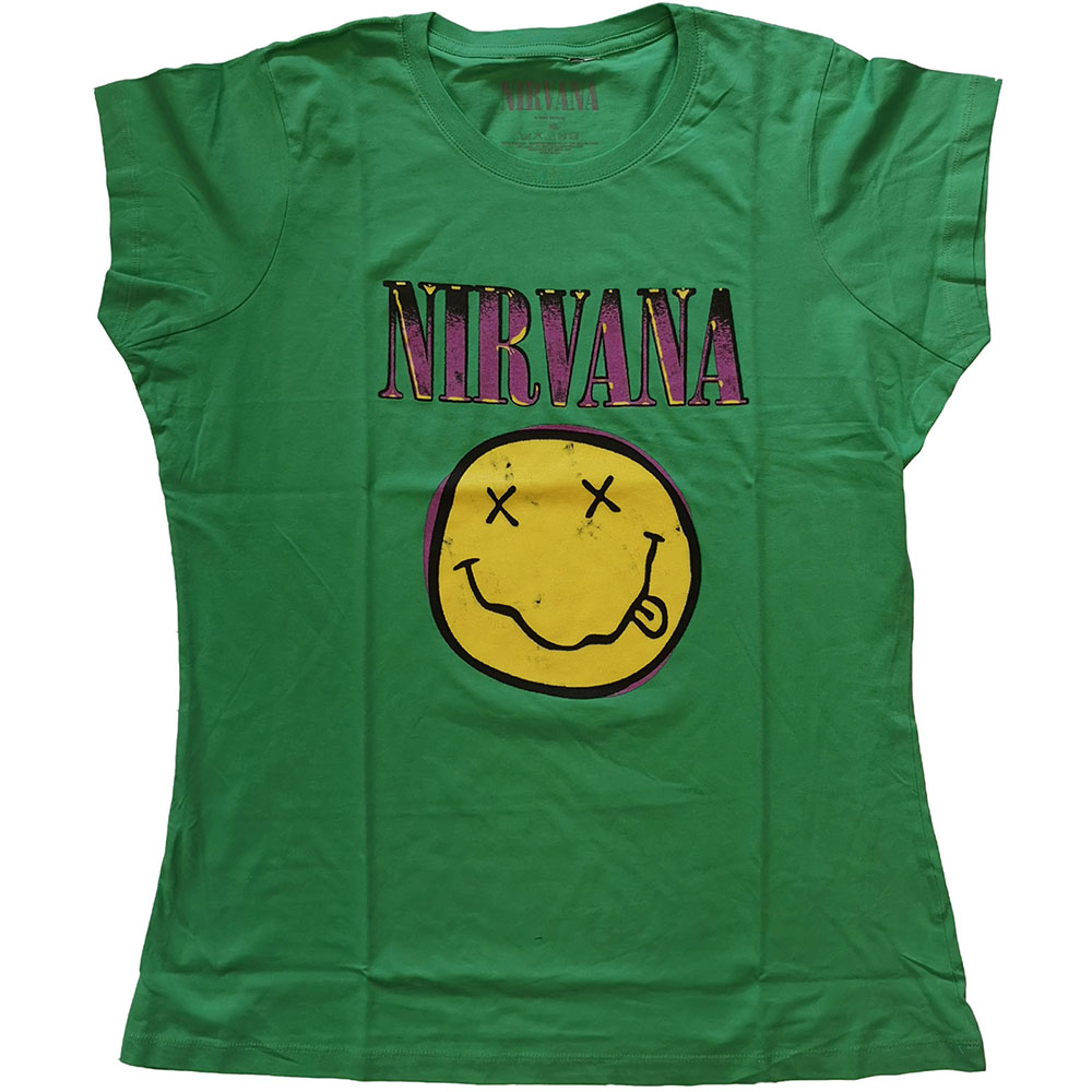 Smiley Unisexe T-Shirt Noir, Nirvana Metal-Kids