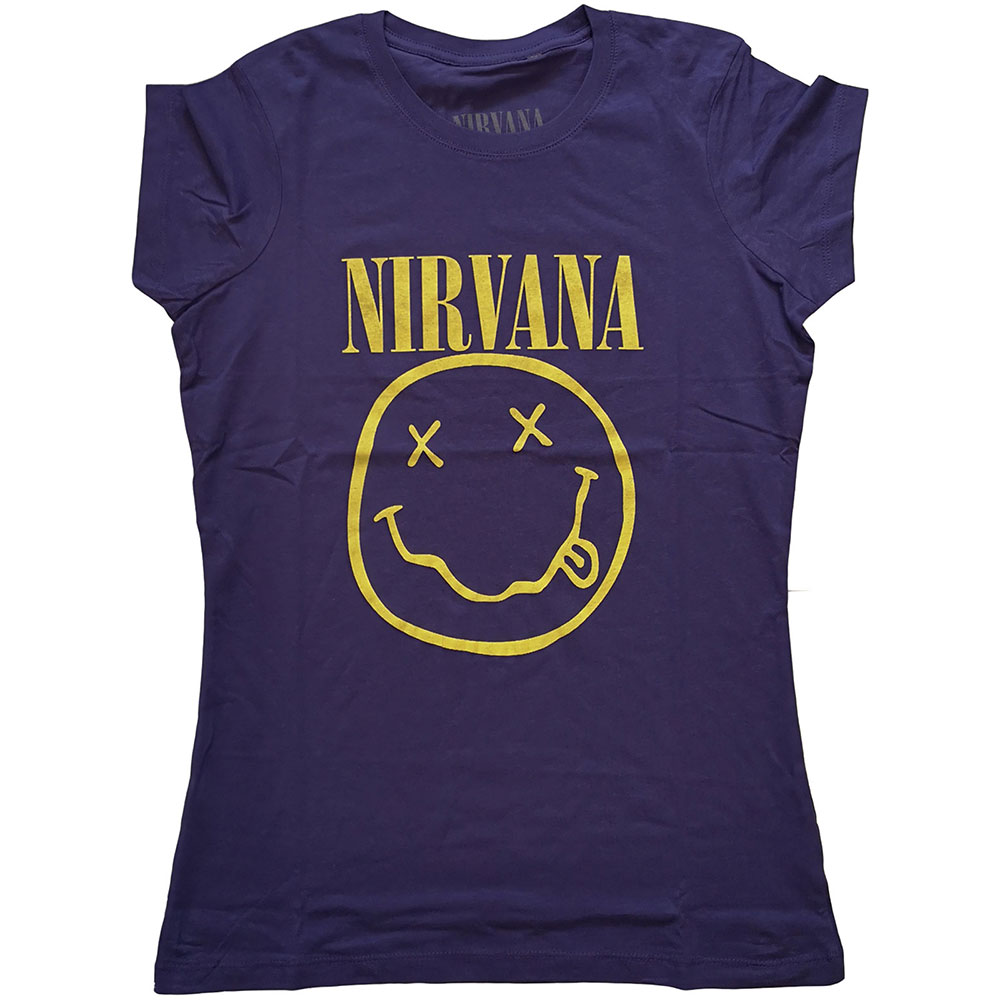 Nirvana - Yellow Smiley (Purple)