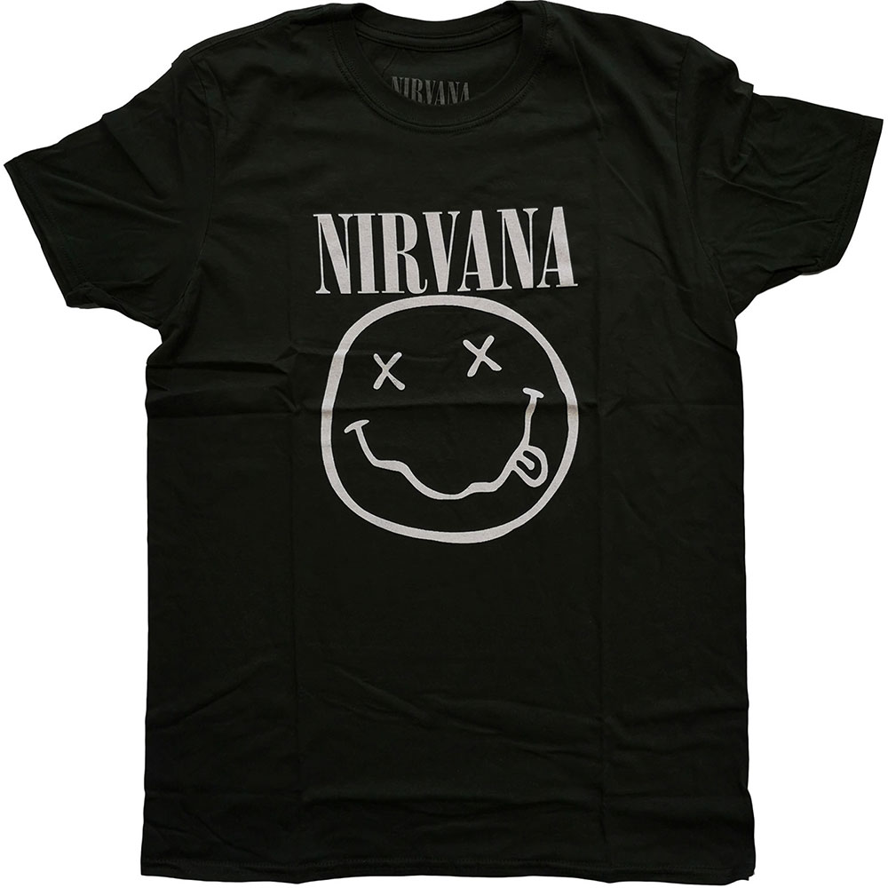 Nirvana - White Smiley (Green)