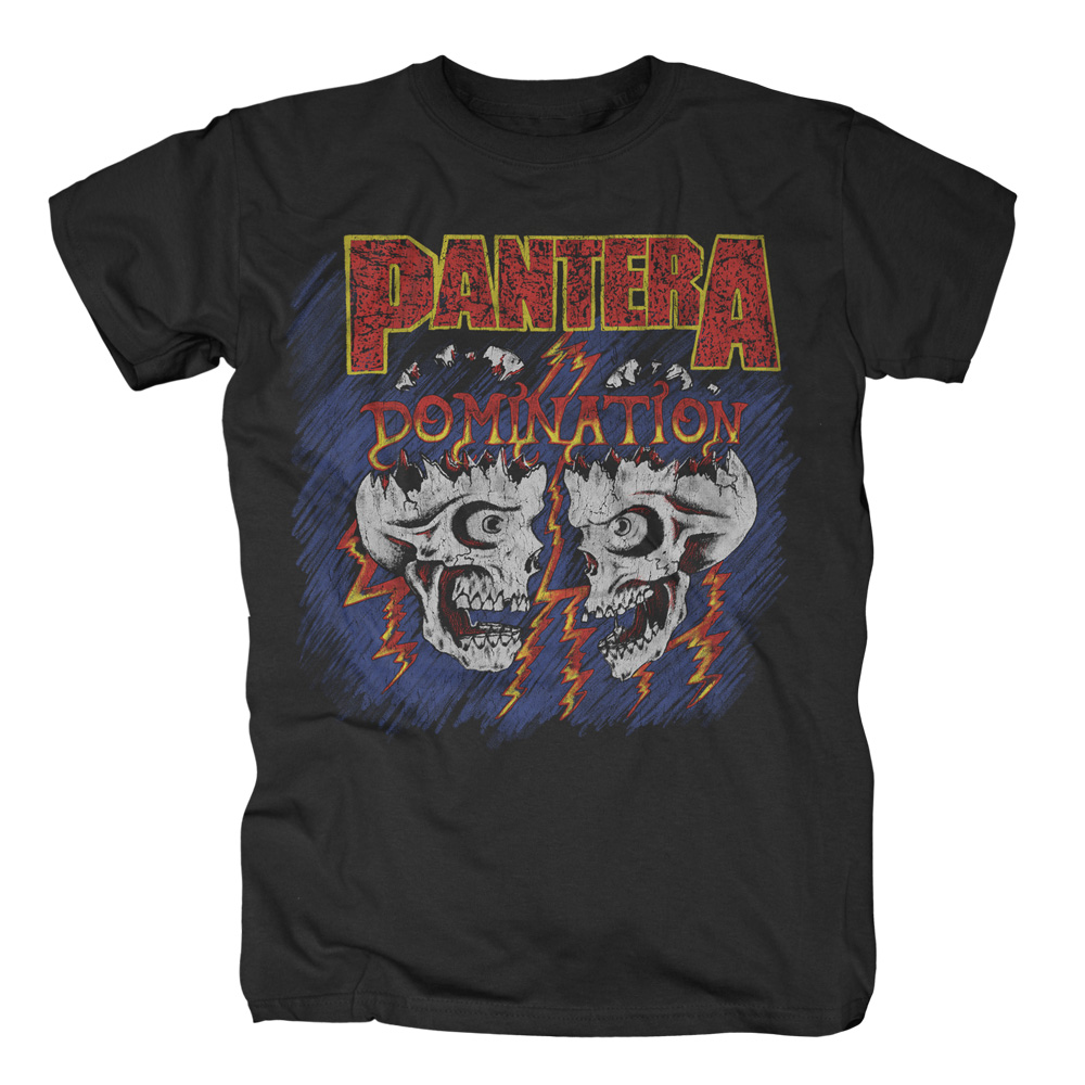 Pantera - Domination Skulls (Black)