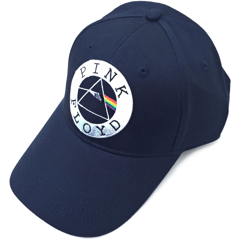 Pink Floyd Dark Side of The Moon Logo Official New Vintage Frayed Baseball Cap Size One Size Black