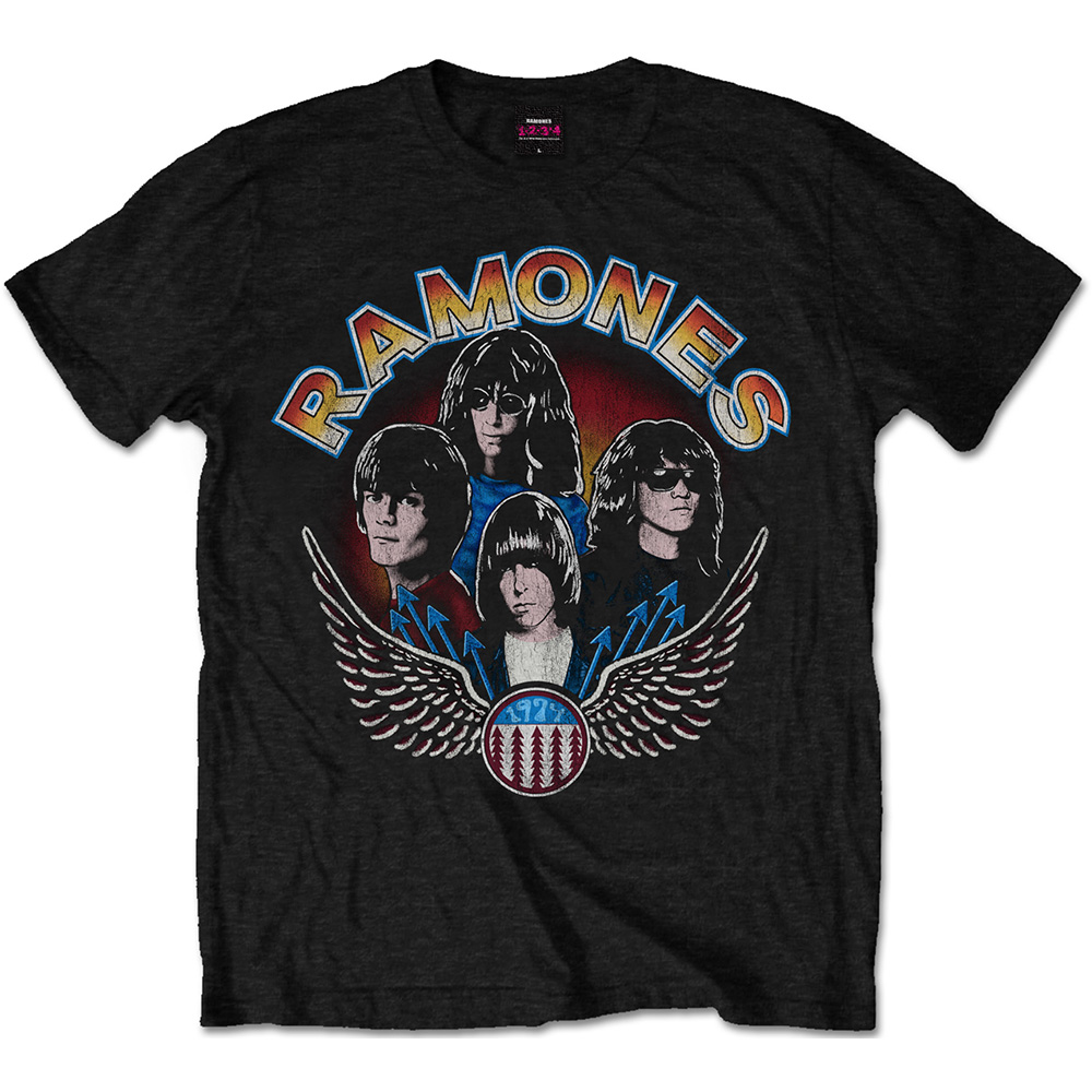 Ramones - Vintage Wings Photo (Black)
