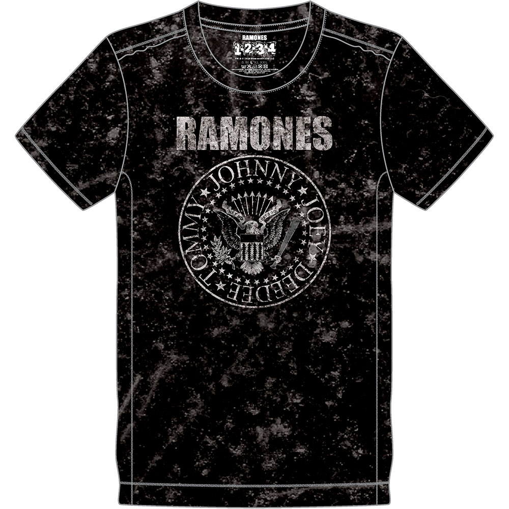 Ramones - Presidential Seal (Snow Wash) Black