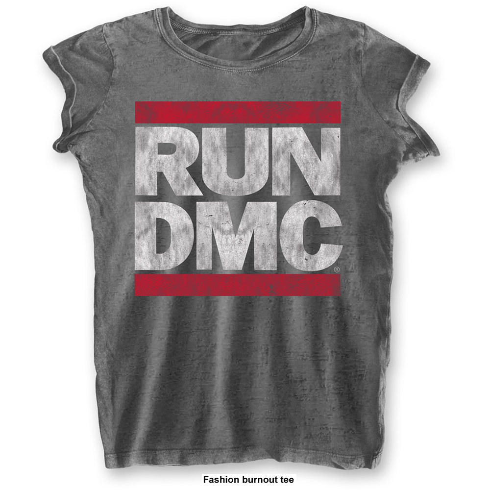 Run-DMC - Logo Vintage Burnout (Women's) (Charcoal)