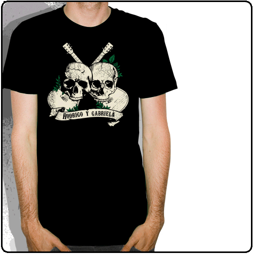 Rodrigo Y Gabriela - Skulls (Black) (T-shirt)