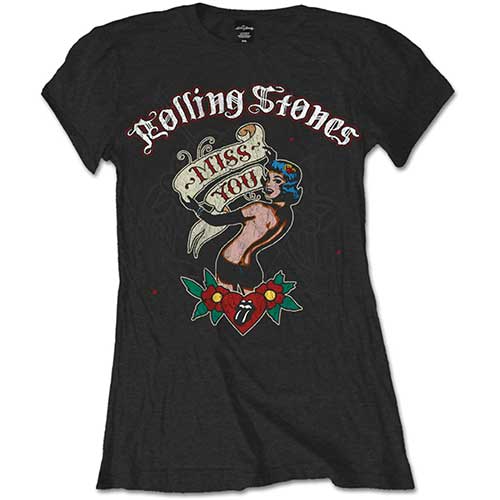 Rolling Stones - Miss You (Black) (Women's)