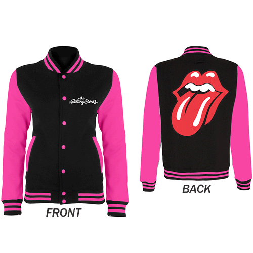 Rolling Stones - Classic Tongue (Girls Varsity Jacket)