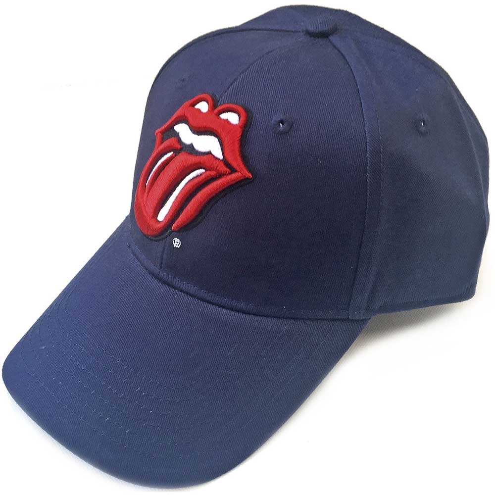 Rolling Stones - Classic Tongue (Navy Blue Baseball Cap)