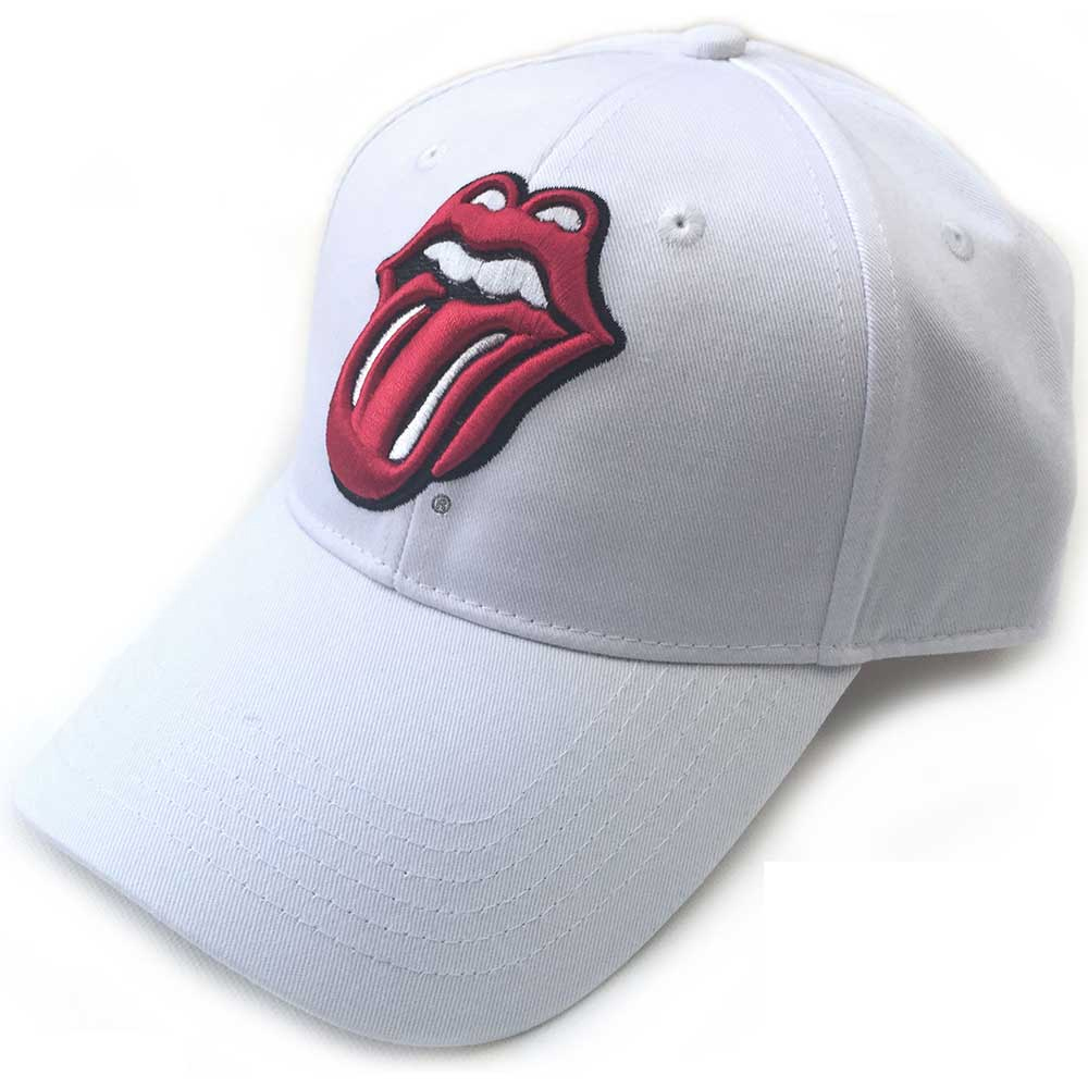 Rolling Stones - Classic Tongue (White Baseball Cap)