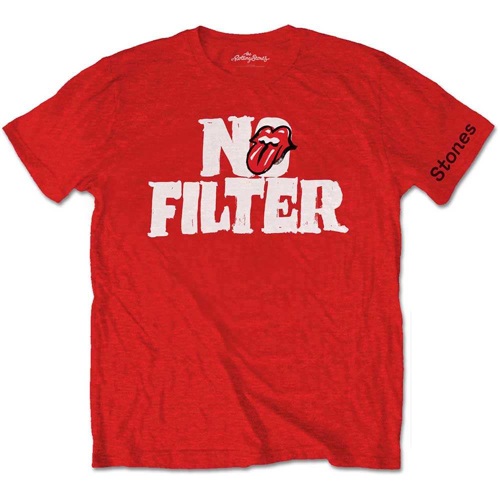 Rolling Stones - No Filter Header Logo Red