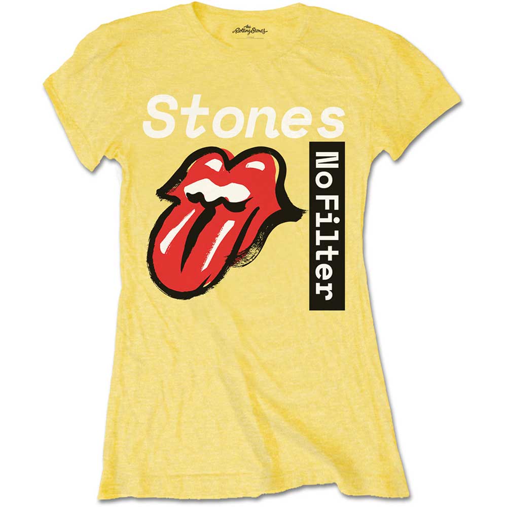 Rolling Stones - No Filter Text Yellow