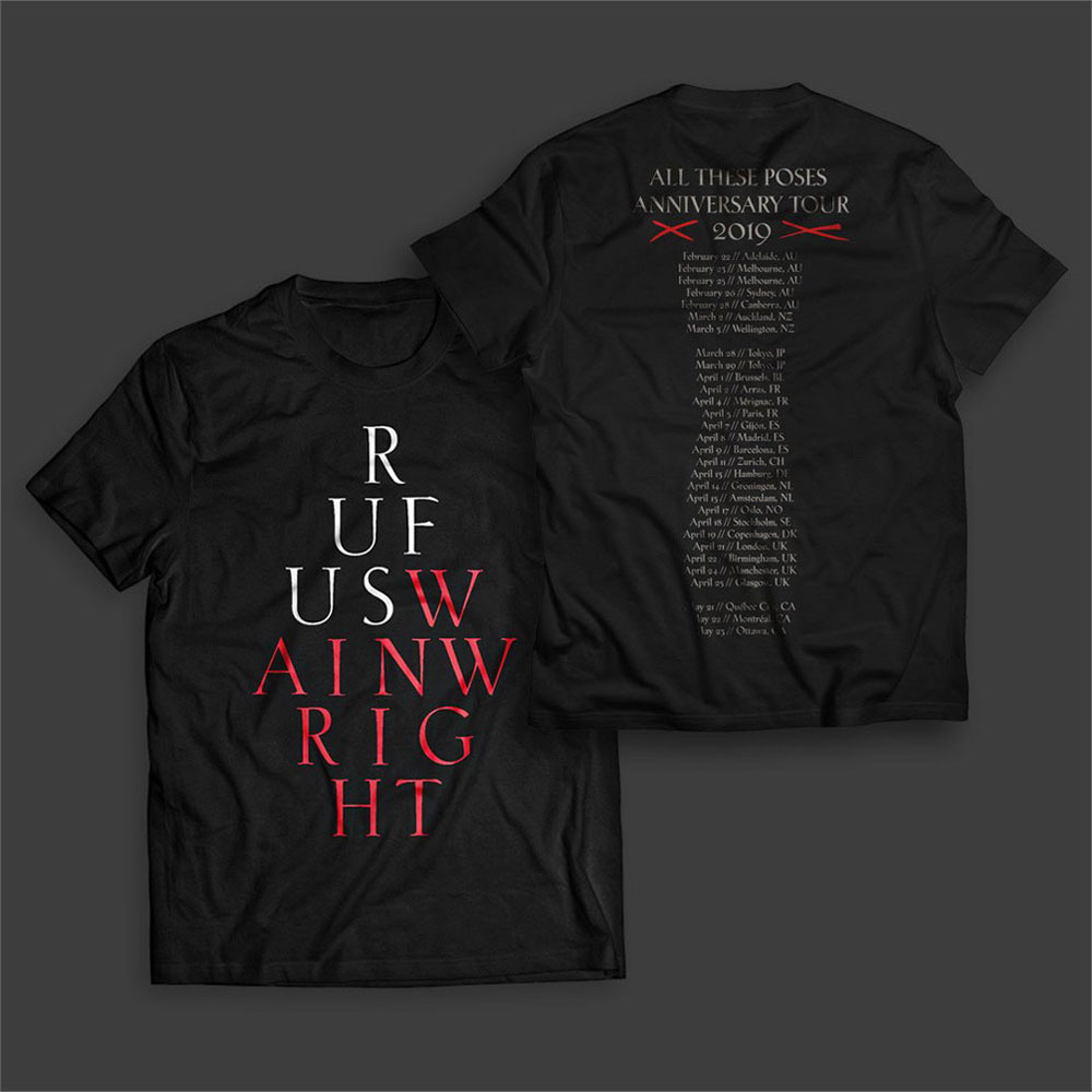 Rufus Wainwright - Rufus Logo Black T-Shirt