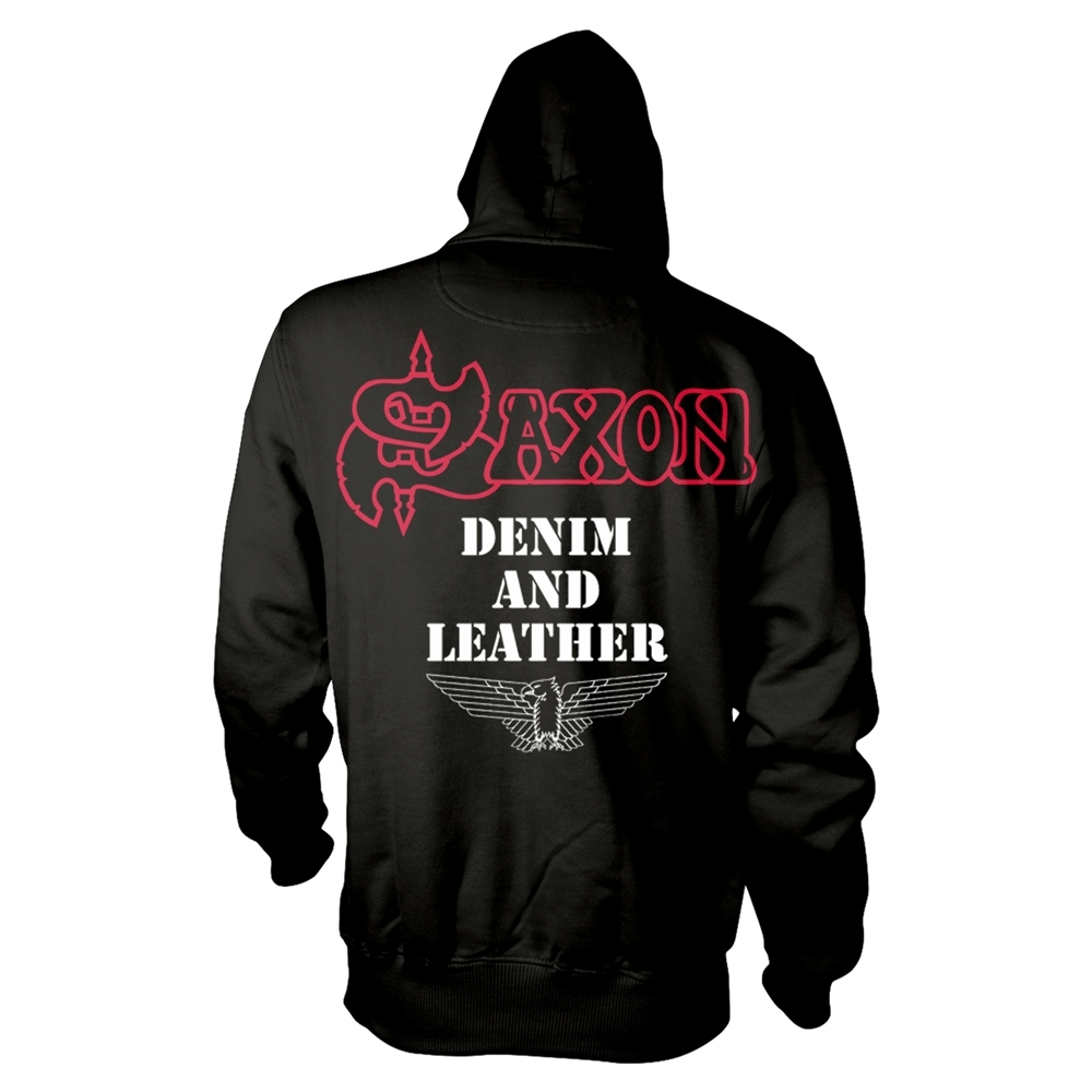 Saxon - Denim And Leather (Hoodie)