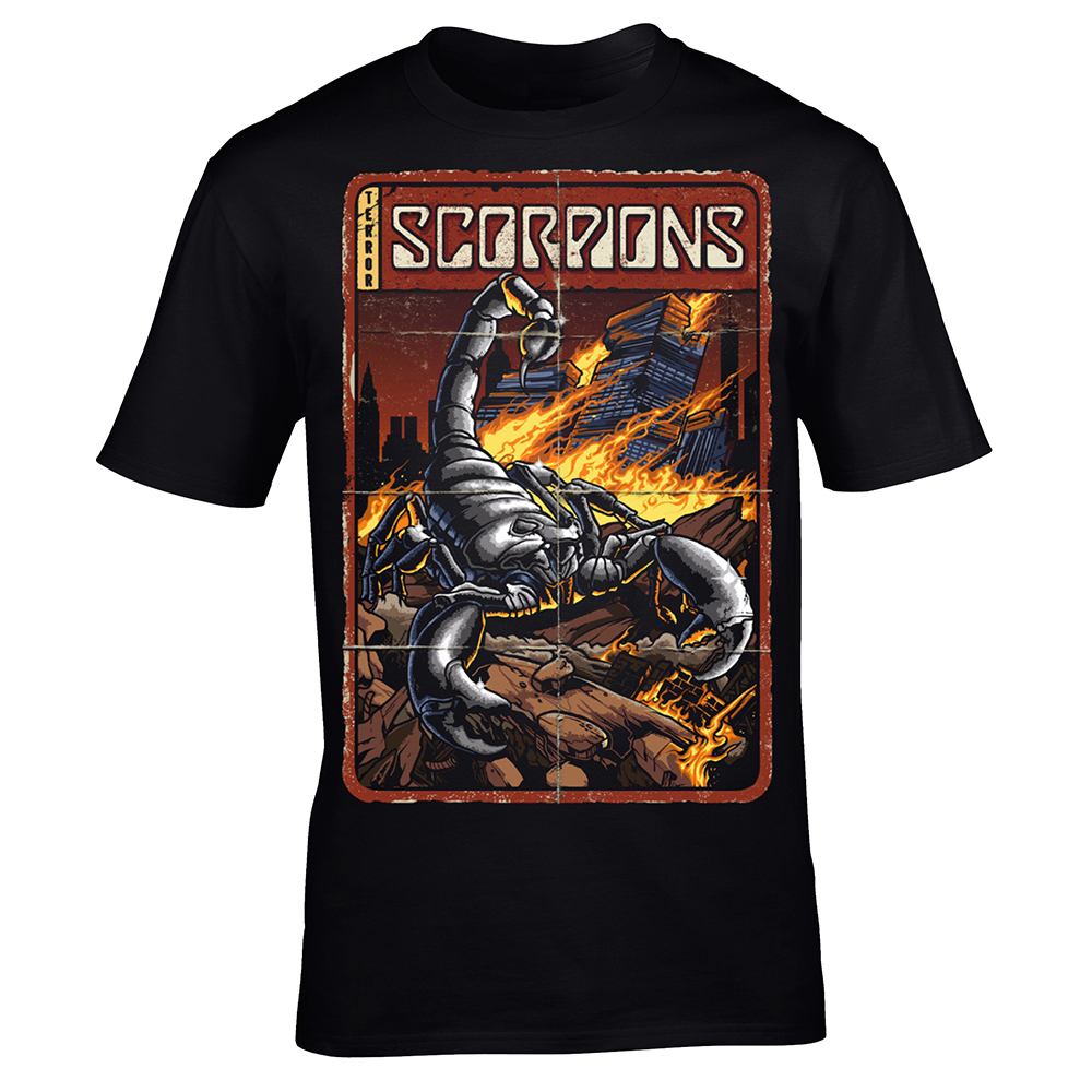 Scorpions - Comic Book Black Tee