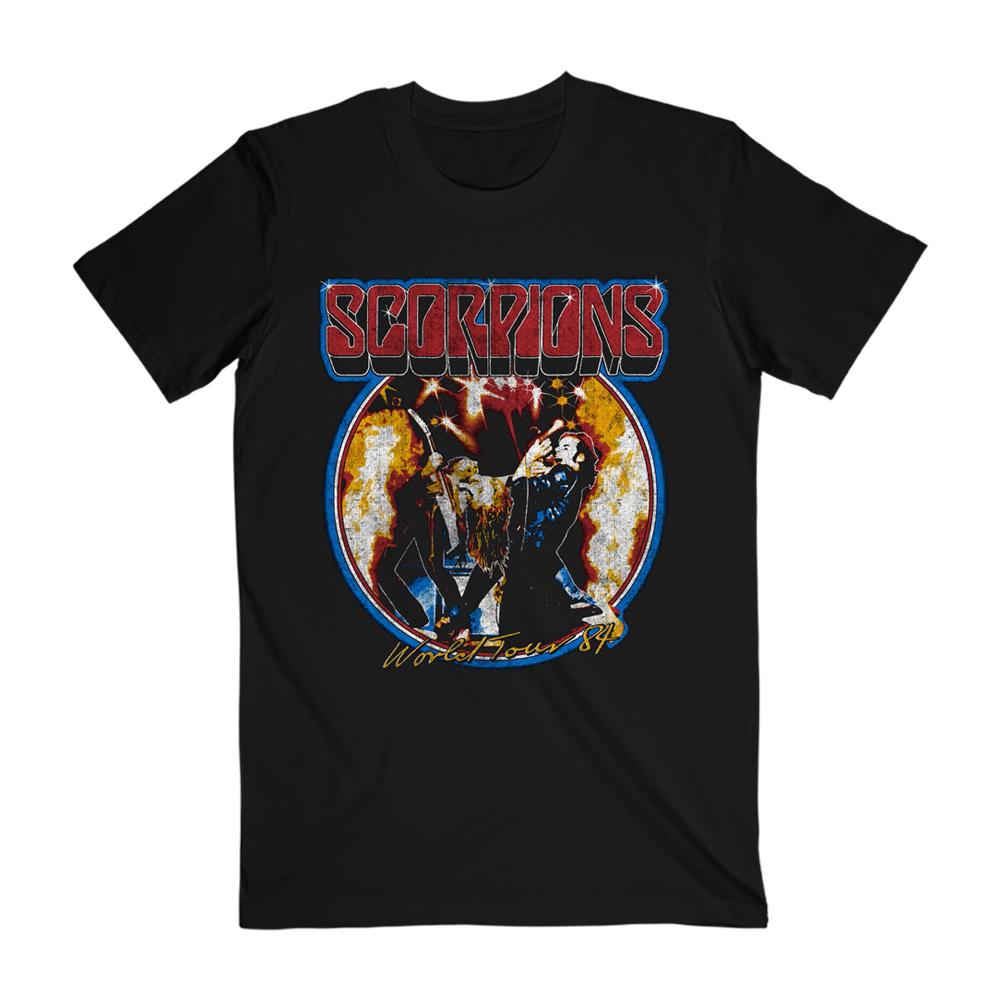 Scorpions - World Tour 84 Black Tee