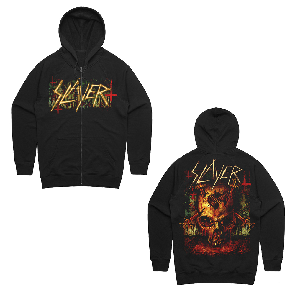 Slayer - Bloody Vortex  (Zip Up Hoodie)