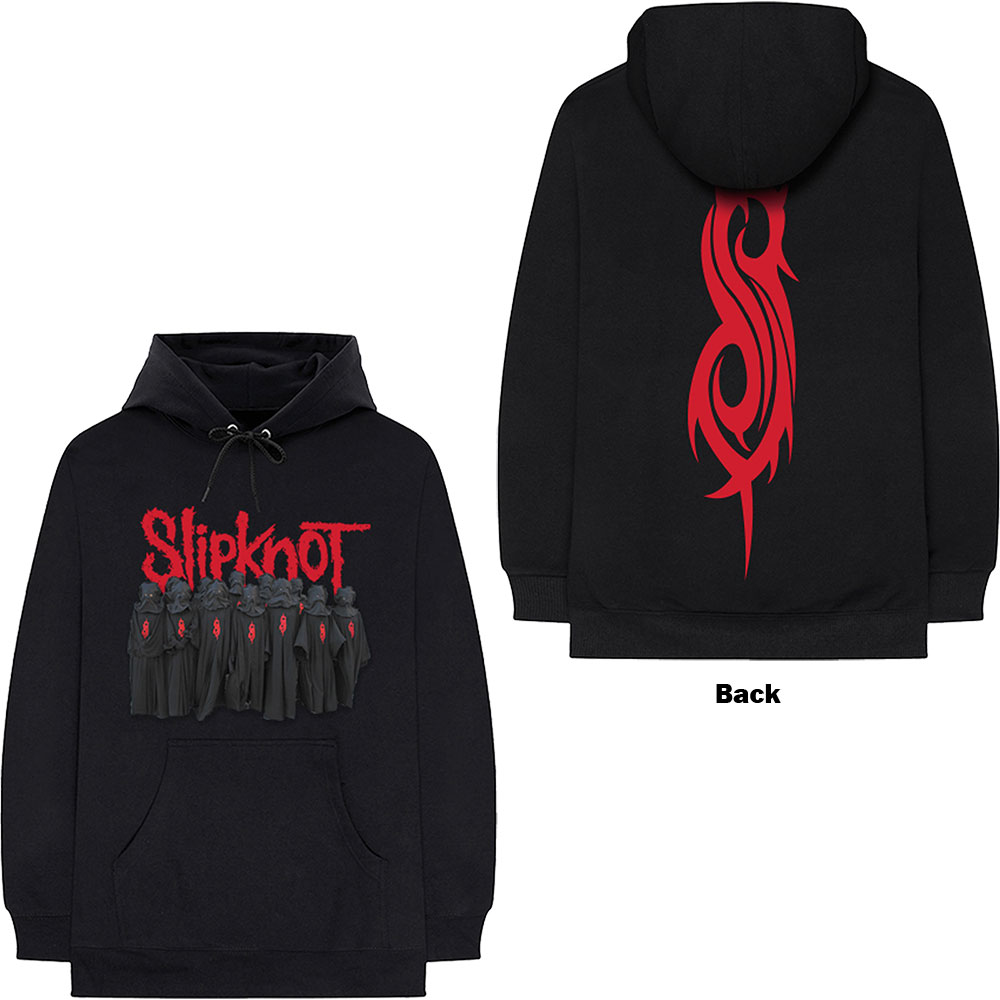Slipknot Hoodie 9 Point Star Band Logo new Official Mens Black Zipped