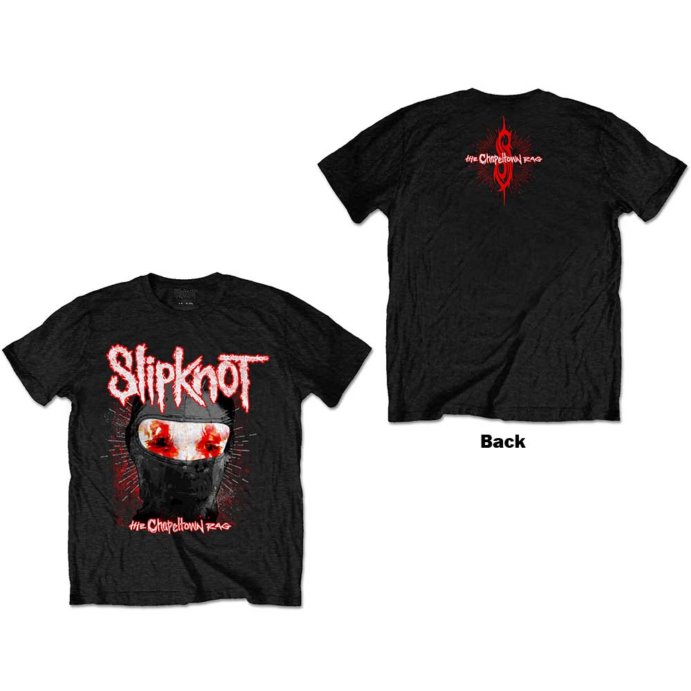 Slipknot - SLIPKNOT UNISEX T-SHIRT: CHAPELTOWN RAG MASK (BACK PRINT)