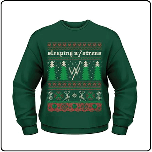 Sleeping with Sirens - Christmas Trees (Crew Neck Sweater)