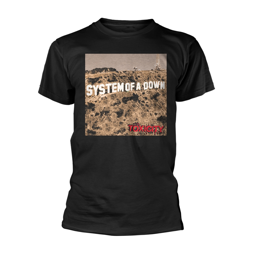 Official System Of A Down Vintage Hand T Shirt SOAD System Rock Band Toxicity 