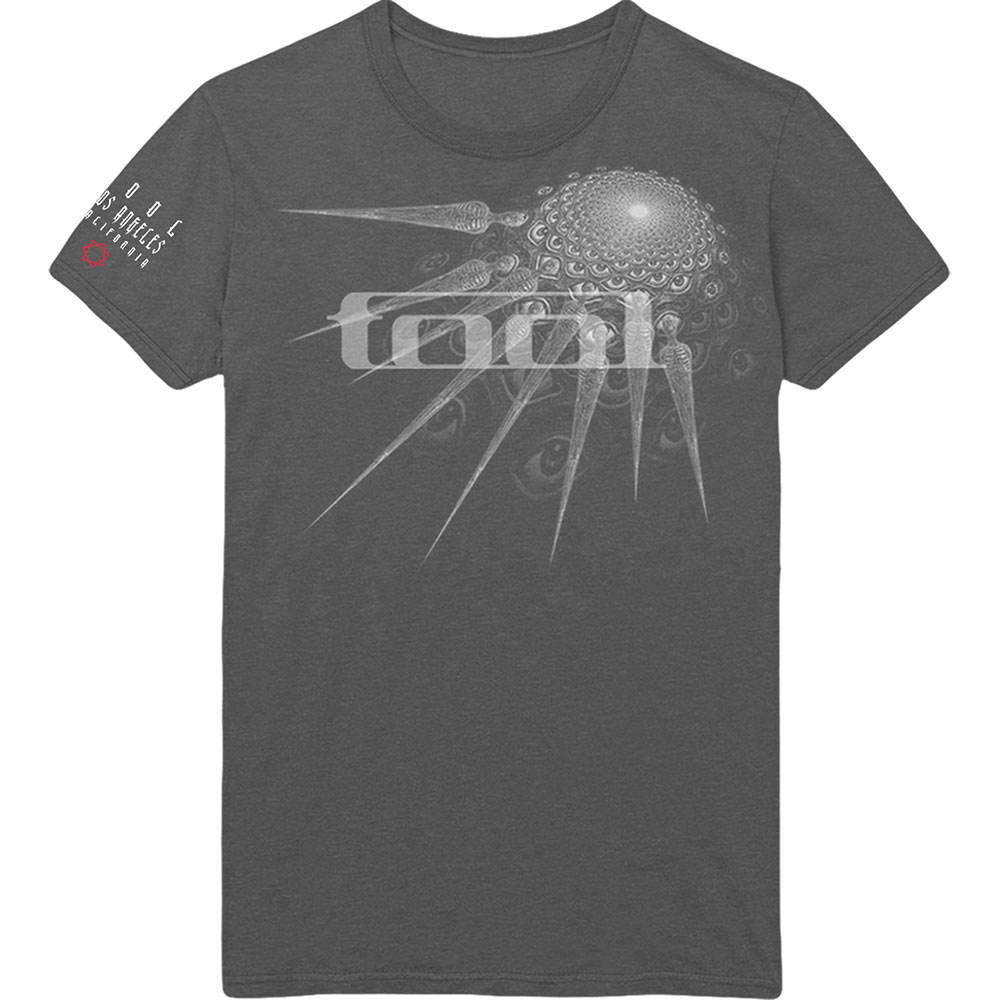 Tool T Shirt Spectre Spike Band Logo new Official Mens Charcoal Grey