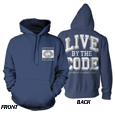 Live By The Code (Blue Hoodie) (USA Import Hoodie)