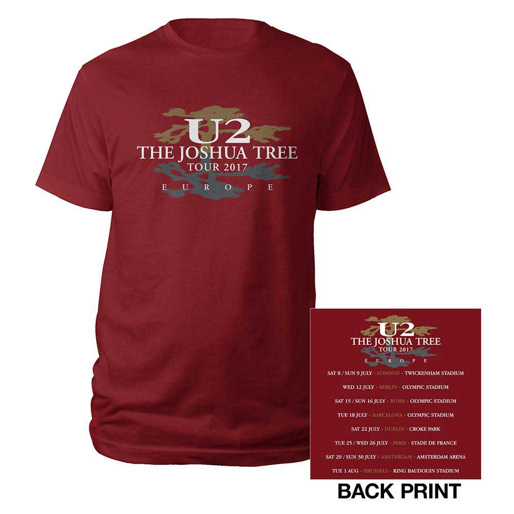 U2 - Joshua Tree 2017 (Back Print) Red