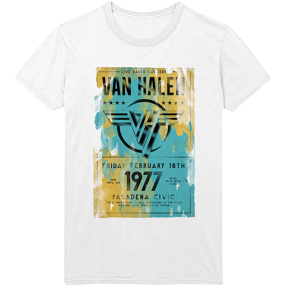 Van Halen - Pasadena 77 (White)