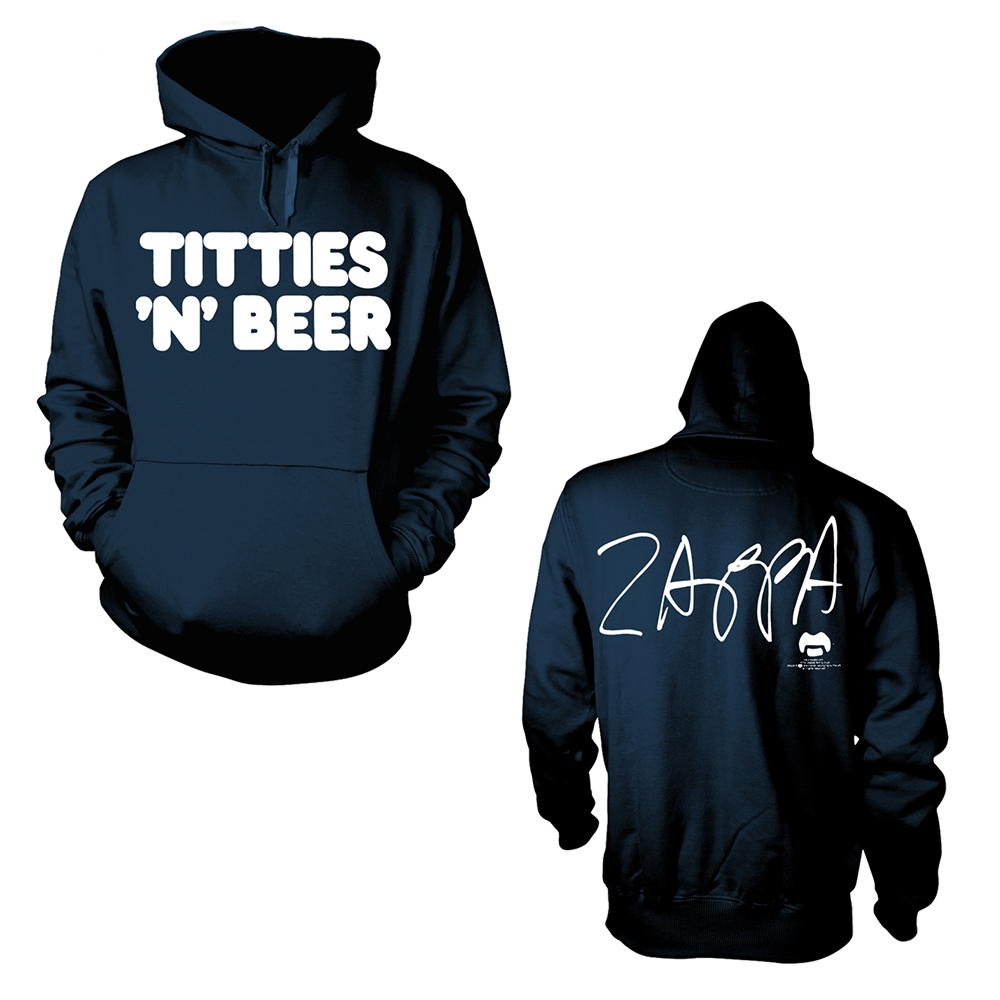 Frank Zappa - Titties 'N' Beer (Navy Hoodie)