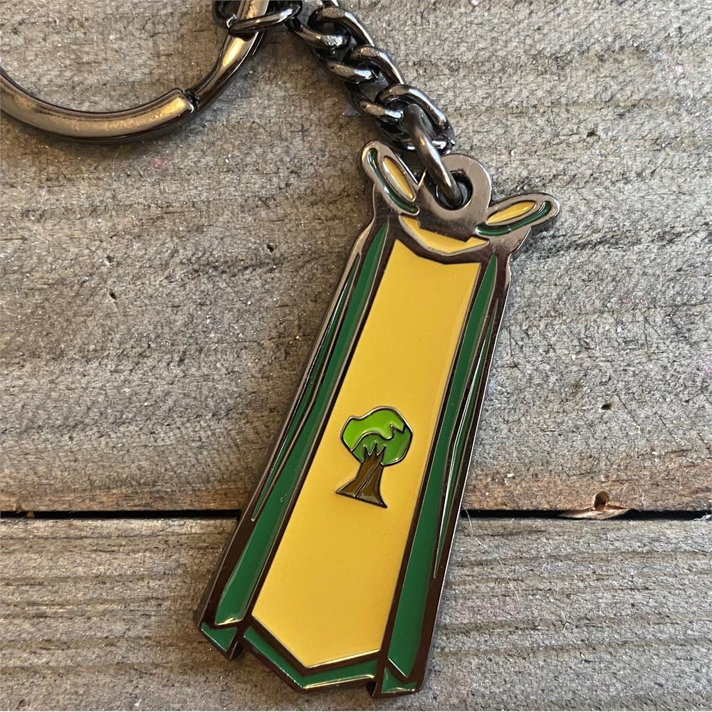 Angels Scapes - Trimmed Woodcutting Skill Cape Keyring