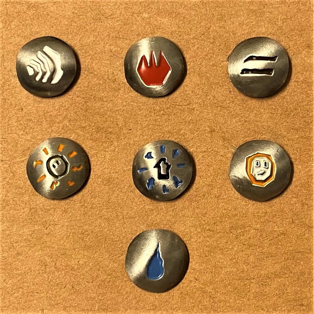Angels Scapes - Mini Rune Pin Set 1 & 2 Bundle