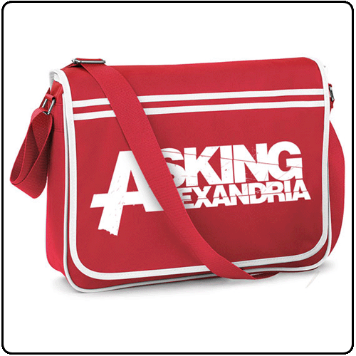 Asking Alexandria - Logo (Red) (Retro Messenger Bag)