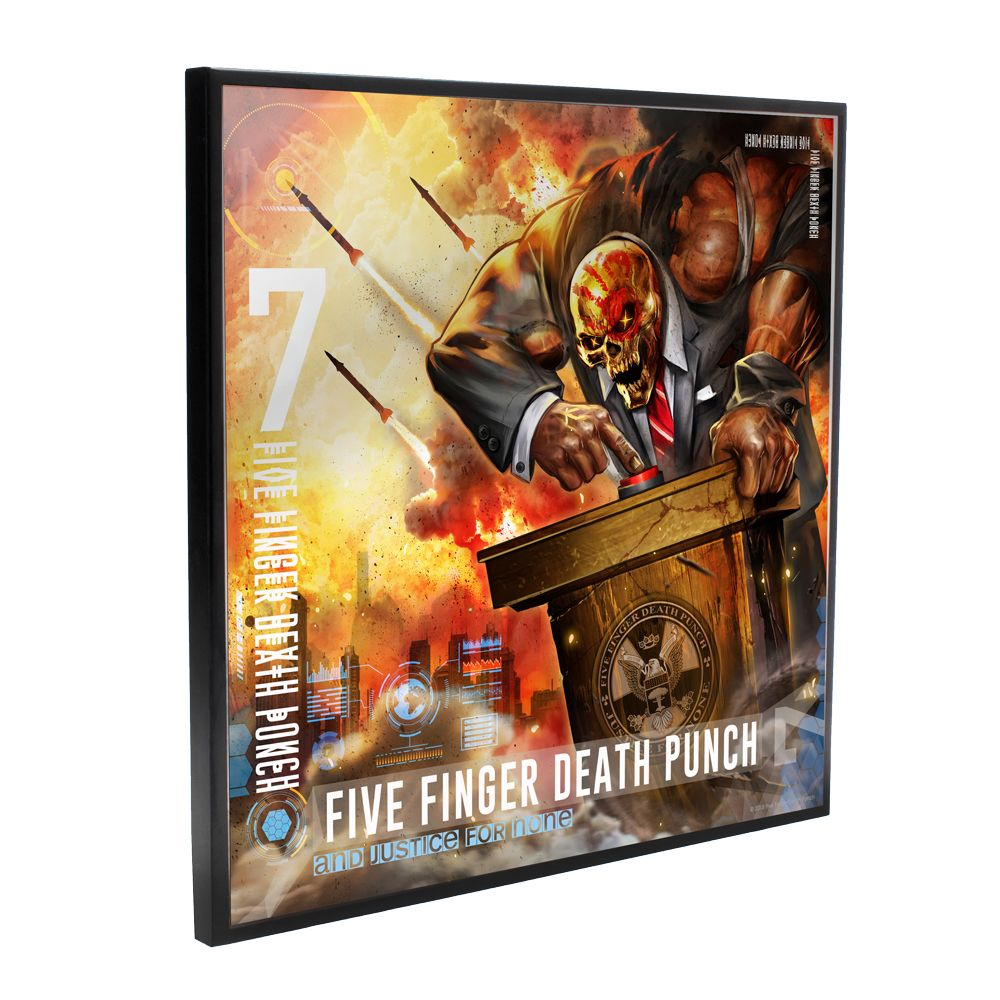 Five Finger Death Punch - And Justice for None Album Cover (Crystal Clear Wall Art)