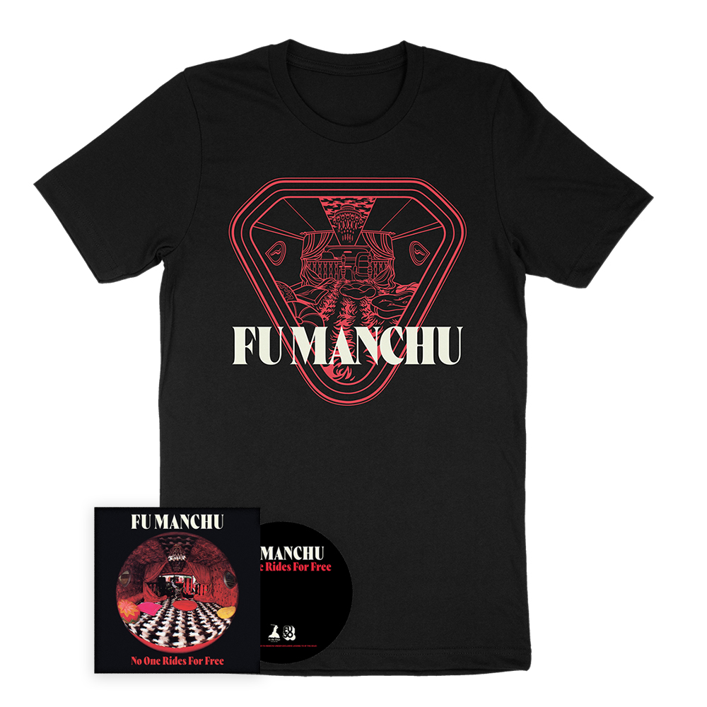 Fu Manchu - No One Rides For Free CD x Interior Diagram T-Shirt Bundle 