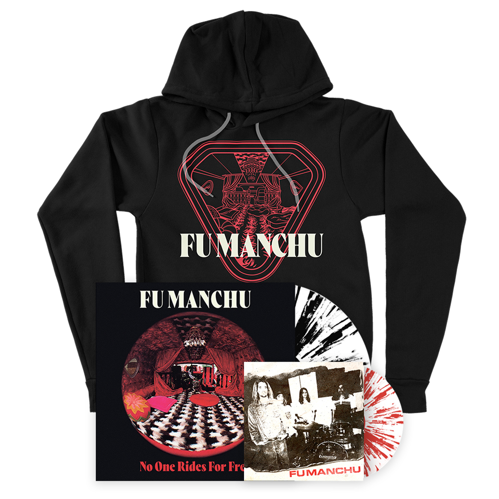 Fu Manchu - No One Rides For Free Vinyl x Interior Diagram Hoodie Bundle