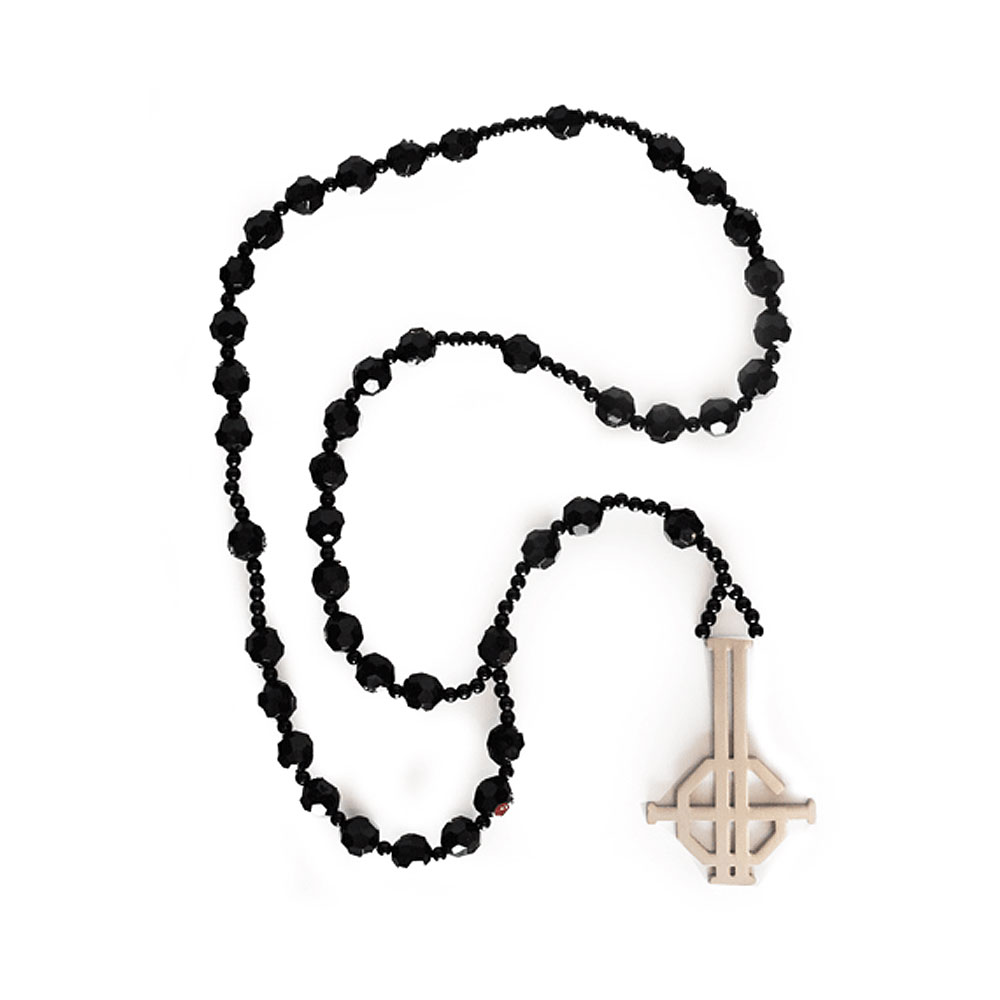 Ghost - Double Grucifix Rosary Beads