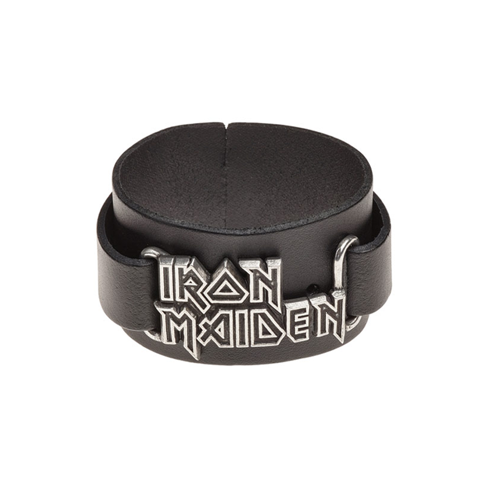 Iron Maiden - Logo Leather Wrist Strap