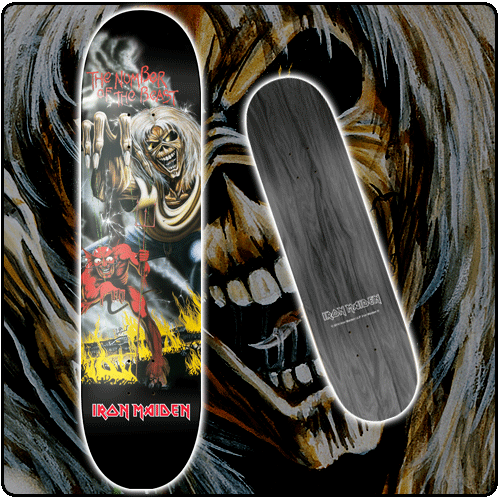 Iron Maiden - Number Of The Beast Skatedeck 8.1