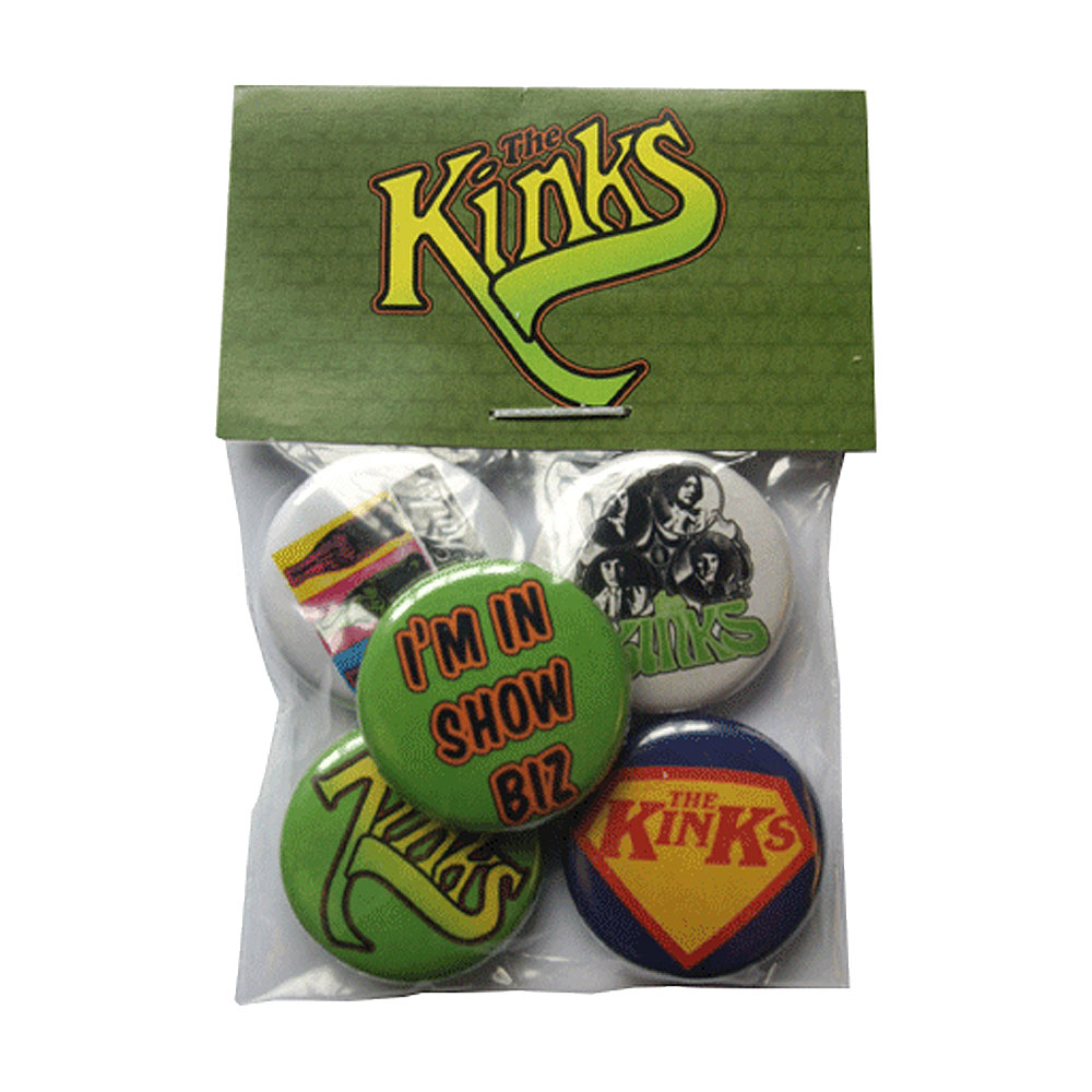 The Kinks - Classic Button Badge Set 2