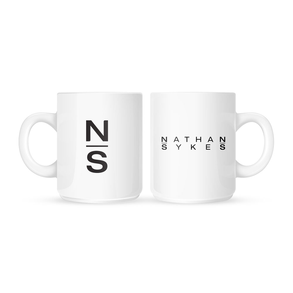 Nathan Sykes - NS Logo (White)