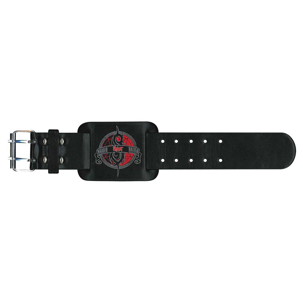 Slipknot - Leather Wrist Strap - Crest